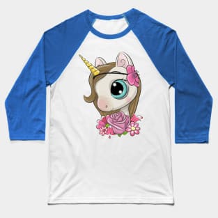 Cute Unicorn Baseball T-Shirt